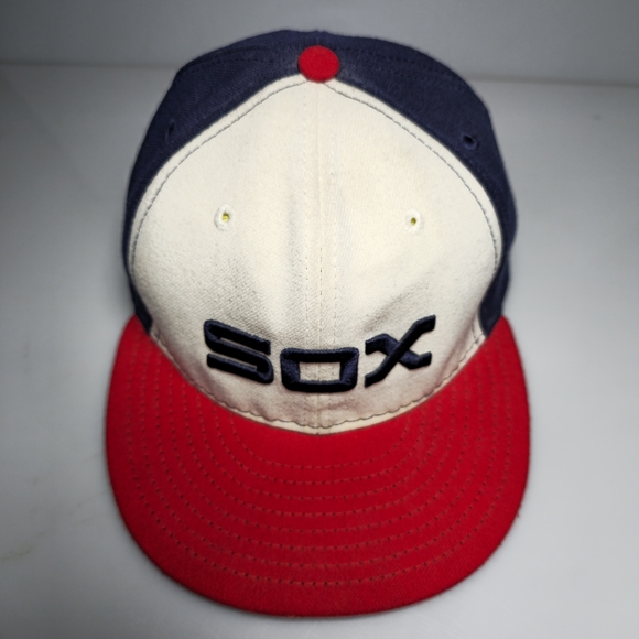 New Era Chicago White Sox Official On-Field MLB Players' Fitted Cap Size 7 1/4 - Picture 4 of 16